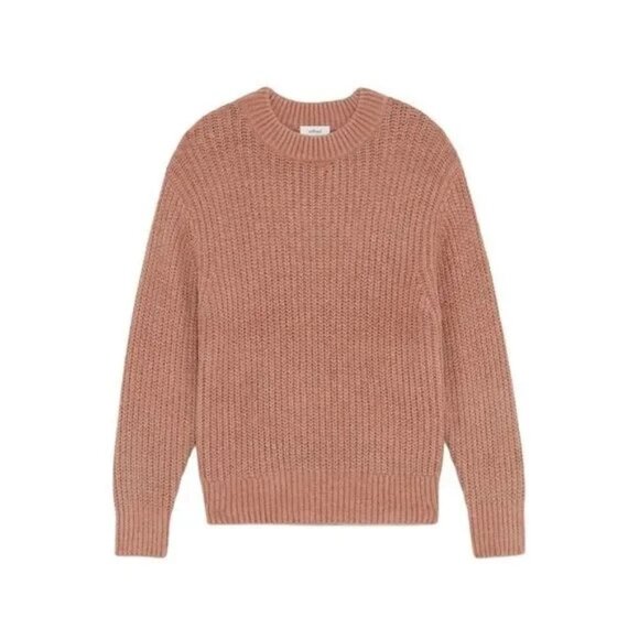 Aritzia Wilfred Essential Chenille Sweater Relaxed Fit Crewneck Neutral XXS - Picture 2 of 6